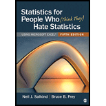 STATISTICS F/PEOPLE...,EXCEL-W/ACCESS - 5th Edition - by SALKIND - ISBN 9781071803882