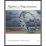 ALG.+TRIG.W/ANALYTIC GEOMETRY-W/ACCESS - 13th Edition - by Swokowski - ISBN 9781111495916