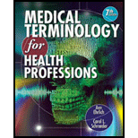 Medical Terminology for Health Professions (with Studyware CD-ROM) - 7th Edition - by Ann Ehrlich - ISBN 9781111543273