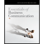 Essentials of Business Communication (with www.meguffey.com Printed Access Card) - 9th Edition - by Mary Ellen Guffey, Dana Loewy - ISBN 9781111821227