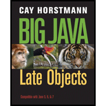 Big Java Late Objects - 1st Edition - by Cay S. Horstmann - ISBN 9781118087886