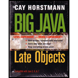 Big Java, Binder Ready Version: Late Objects - 1st Edition - by Cay S. Horstmann - ISBN 9781118129425