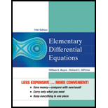 Elementary Differential Equations, Binder Ready Version - 10th Edition - by William E. Boyce, Richard C. DiPrima - ISBN 9781118157398