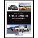 DeGarmo's Materaisl and Processes in Manufacturing - 11th Edition - by Black - ISBN 9781118169254