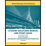 Student Solutions Manual Advanced Engineering Mathematics, Volume 2 - 10th Edition - by Kreyszig, ERWIN - ISBN 9781118266700