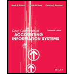 Core Concepts of Accounting Information Systems - 13th Edition - by Mark G. Simkin, Carolyn S. Norman, Jacob M. Rose - ISBN 9781118742938