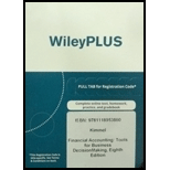 Financial Accounting Tools For Business Decision Making, Eighth Edition Wileyplus Card - 8th Edition - by Kimmel - ISBN 9781118953860