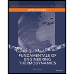 Appendices to accompany Fundamentals of Engineering Thermodynamics, 8e