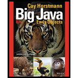 Big Java, Binder Ready Version: Early Objects - 6th Edition - by Cay S. Horstmann - ISBN 9781119056447