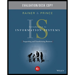 INTRO.TO INFO.SYSTEMS >PB INSTRS< - 6th Edition - by Rainer - ISBN 9781119108016