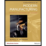 Fundamentals of Modern Manufacturing, Binder Ready Version: Materials, Processes, and Systems - 6th Edition - by Mikell P. Groover - ISBN 9781119128694