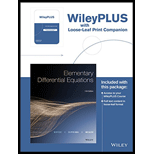Elementary Differential Equations, 11e WileyPLUS Registration Card + Loose-leaf Print Companion - 11th Edition - by William E. Boyce, Richard C. DiPrima - ISBN 9781119336549