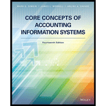 Core Concepts of Accounting Information Systems (NEW!!) - 14th Edition - by Mark G. Simkin; James L. Worrell; Arline A. Savage - ISBN 9781119373667