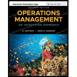 OPERATIONS MANAGEMENT (PAPERBACK) (INST - 7th Edition - by Reid - ISBN 9781119497332