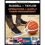 Operations and Supply Chain Management, WileyPLUS NextGen Card with Loose-leaf Set - 10th Edition - by Russell,  Roberta S., Taylor,  Bernard W. - ISBN 9781119607632