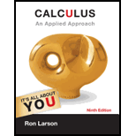 Calculus: An Applied Approach (textbooks Available With Cengage Youbook) - 9th Edition - by Ron Larson - ISBN 9781133109280