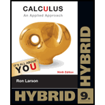 Calculus: An Applied Approach: Hybrid Edition (cengage Learning’s New Hybrid Editions!) - 9th Edition - by Ron Larson - ISBN 9781133115007