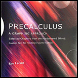 Precalculus a Graphing Approach (Hardcovered 6th Ed.) + Cd - 6th Edition - by Ron Larson - ISBN 9781133161042