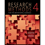 Research Methods for the Behavioral Sciences - 4th Edition - by Frederick J Gravetter - ISBN 9781133172666