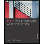 C++ for Engineers and Scientists - 4th Edition - by Bronson, Gary J. - ISBN 9781133187844