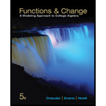 Functions and Change - 5th Edition - by Crauder, Bruce/ Evans - ISBN 9781133365556