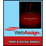 Bundle: Essential Calculus, 2nd + WebAssign Printed Access Card for Stewart's Essential Calculus, 2nd Edition, Multi-Term + Custom Enrichment Module: ... WebAssign - Start Smart Guide for Students - 2nd Edition - by James Stewart - ISBN 9781133425823