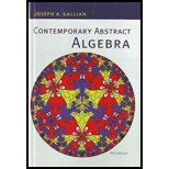 Contemporary Abstract Algebra - 8th Edition - by Joseph Gallian - ISBN 9781133599708