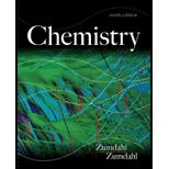 Chemistry - 9th Edition - by Steven S. Zumdahl - ISBN 9781133611097