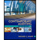 EBK CONTEMPORARY AUDITING               - 9th Edition - by KNAPP - ISBN 9781133710424