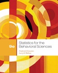 EBK STATISTICS FOR THE BEHAVIORAL SCIEN - 9th Edition - by GRAVETTER - ISBN 9781133713296