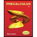 Precalculus - 9th Edition - by Ron Larson - ISBN 9781133949015