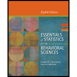 Essentials of Statistics for the Behavioral Sciences - 8th Edition - by Frederick J Gravetter, Larry B. Wallnau - ISBN 9781133956570
