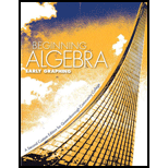 Beginning Algebra Early Graphing: A Second Custom Edition for Queensborough Community College  - 2nd Edition - by John Tobey, Jeffrey Slater - ISBN 9781256834229