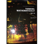 Thinking Mathematically 3rd Edition - 3rd Edition - by Blitzer - ISBN 9781256932482