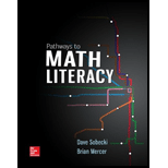 Pathways to Math Literacy (Loose Leaf) - 15th Edition - by sobecki - ISBN 9781259218835