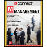 Connect 1 Semester Access Card for M: Management - 4th Edition - by Thomas S Bateman, Scott A Snell - ISBN 9781259301605