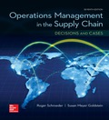 OPERATIONS MANAGEMENT IN THE SUPPLY CHAIN: DECISIONS & CASES (Mcgraw-hill Series Operations and Decision Sciences) - 7th Edition - by SCHROEDER - ISBN 9781259326738