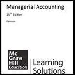 Managerial Accounting Smg Ac 222 - 15th Edition - by Garrison - ISBN 9781259331329