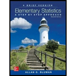 Elementary Statistics: A Brief Version with Connect Statistics Hosted by ALEKS Access Card - 7th Edition - by Allan G. Bluman - ISBN 9781259441066