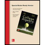 College Algebra (Looseleaf) - 2nd Edition - by Miller - ISBN 9781259575112