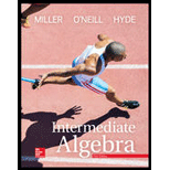 Intermediate Algebra - 5th Edition - by Julie Miller, Molly O'Neill, Nancy Hyde - ISBN 9781259610233