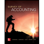 Survey Of Accounting - 5th Edition - by Edmonds,  Thomas P. - ISBN 9781259631122