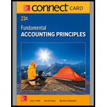 Connect Access Card for Fundamental Accounting Principles - 23rd Edition - by John J Wild - ISBN 9781259693878