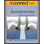 Connect Access Card For Ethical Obligations And Decision Making In Accounting: Text And Cases - 4th Edition - by Mintz Chair & Professor Of Accounting, Steven M, Morris Associate Professor, Roselyn E. - ISBN 9781259730139