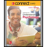 Connect Access Card for Essentials of Understanding Psychology - 12th Edition - by Robert S Feldman Dean  College of Social & Behavioral Sciences - ISBN 9781259737282