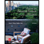 FOCUS ON PERSONAL FINANCE (LL)-W/ACCESS - 5th Edition - by Kapoor - ISBN 9781259916625