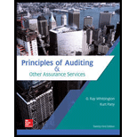Principles Of Auditing & Other Assurance Services - 21st Edition - by WHITTINGTON,  Ray, Pany,  Kurt - ISBN 9781259916984