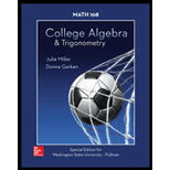 College Algebra & Trigonometry Special Edition For Washington State University Pullman - 17th Edition - by Miller - ISBN 9781259963896