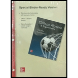 COLLEGE ALG.+TRIG.(LL)-W/ACCESS>CUSTOM< - 16th Edition - by Miller - ISBN 9781259976612