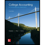 LooseLeaf for College Accounting: A Contemporary Approach - 4th Edition - by M. David Haddock Jr. Professor, John Ellis Price, Michael Farina - ISBN 9781259995057
